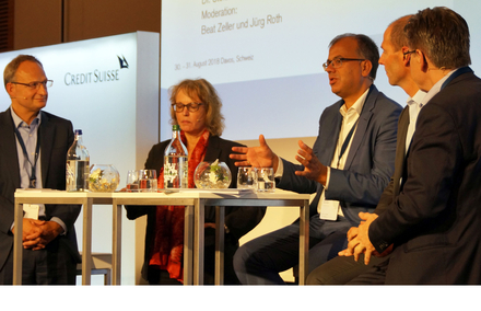 Professor Carmen Tanner in a panel discussion