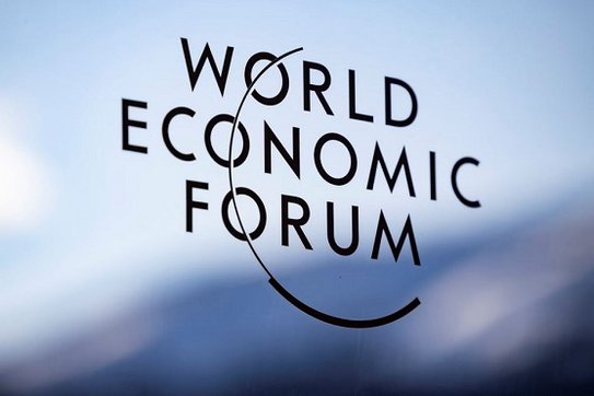 World Economic Forum: Logo against Sky