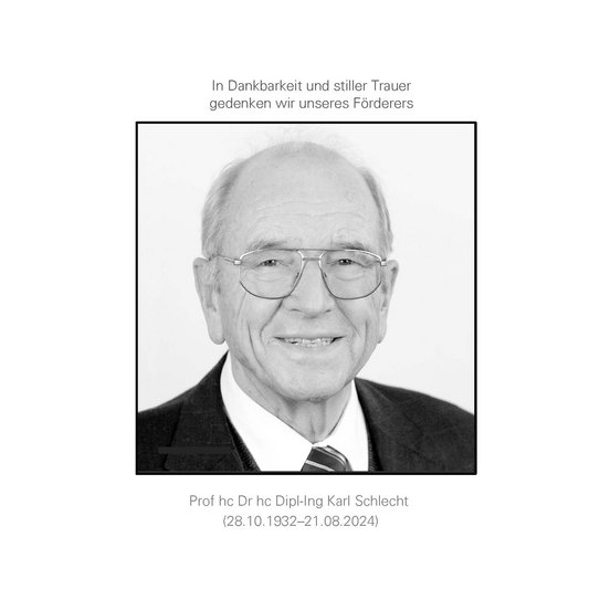 Das LEIZ gedenkt seines Gründers Karl Schlecht