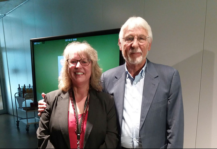 Prof. Dr. Carmen Tanner and Prof. Dr. Dr. Gerhard Roth after the lecture