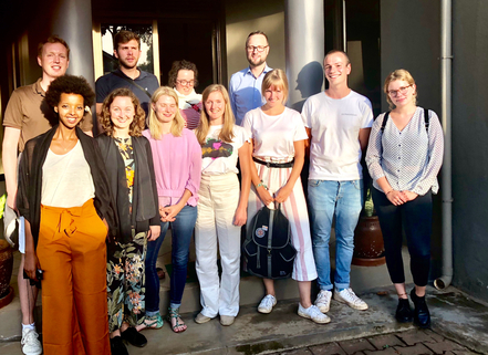 Members of the Trancultural Research Group at the office of the Konrad Adenauer Foundation in Kampala (source: LEIZ)