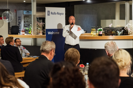 In his dinner speech, Dr Martin Teigeler, Executive Vice-President R&D at Rolls-Royce Power Systems AG, shared his experiences on transcultural leadership and innovation management in Brazil with the audience.