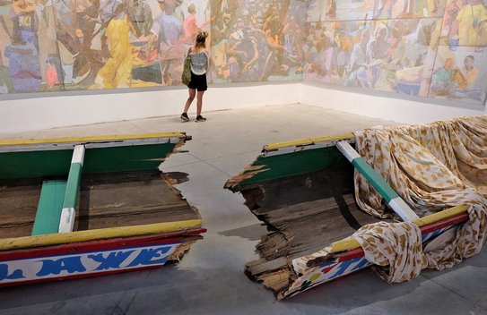 Afrikanische Gegenwartskunst bei der Biennale in Venedig: Aliou Diagne, Senegal Pavillon