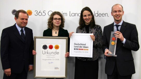 Auszeichnung als innovativer Ort im Wettbewerb „365 Orte im Land der Ideen“