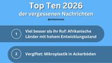 Bekanntgabe der "Vergessenen Nachrichten“ 2026
