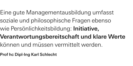 Zitat Karl Schlecht deutsch