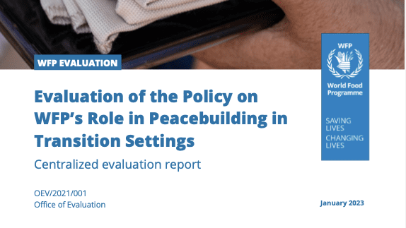 Veröffentlichung des WFP-Evaluationsberichts mit Unterstützung des Lehrstuhls