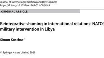 Reintegrative Shaming in International Relations