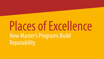 Neuerscheinung: Places of Excellence – How Master’s Programs Build Reputability