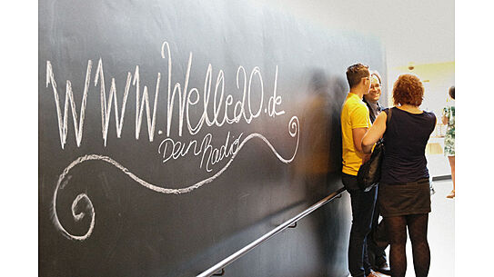 Tafelwand in der Uni