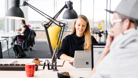 Arbeitsatmosphäre im PioneerPort auf dem SeeCampus