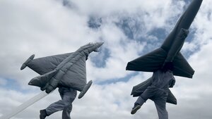 Interdependence is central to a radical restructuring of power, Parachute by Carmen Papalia