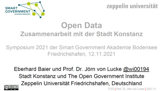 Open Data in der Stadt Konstanz