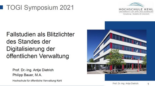 Antje Dietrich, Philipp Bauer: Fallstudien als Blitzlichter des Standes der Sigitalisierung der öffentlichen Verwaltung