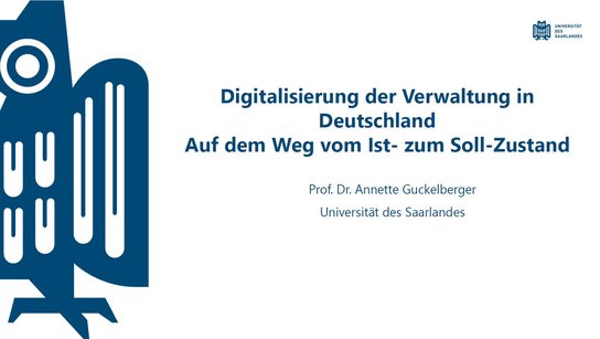 Annette Guckelberger: Digitalisierung der Verwaltung in Deutschland
