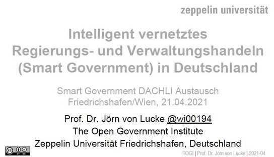 Intelligent vernetztes Regierungs- und Verwaltungshandeln