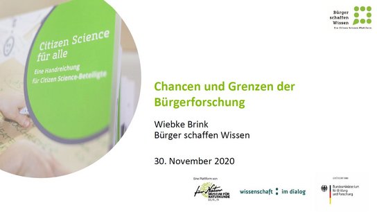 Chancen und Grenzen der Bürgerforschung