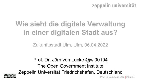 Wie sieht die digitale Verwaltung in einer digitalen Stadt aus?