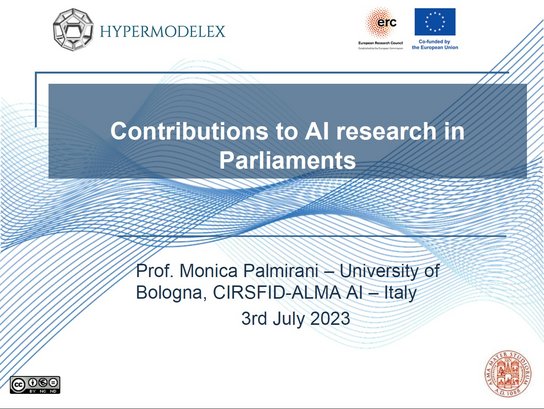 Monica Palmirani (University of Bologna, Italy): Hybrid AI for Legislative Process 