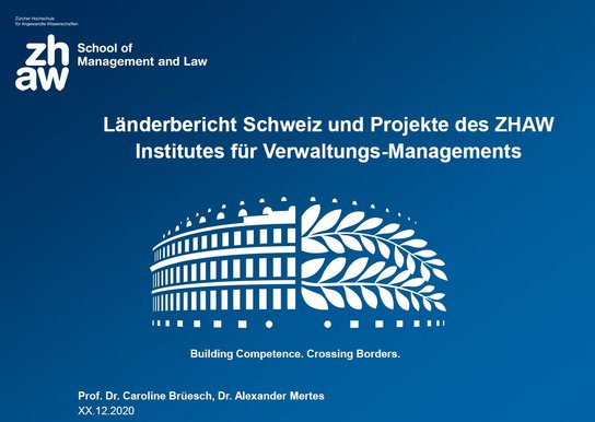 Länderbericht Schweiz und Projekte des ZHAW
