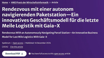 Neuer Artikel: Innovatives Geschäftsmodell für die letzte Meile mit Gaia-X