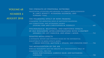 Michael Scharkow neuer Associate Editor beim Journal of Communication