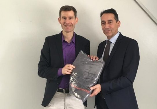 Dipl-Kfm. Edmund Mastiaux und Prof. Dr. Ulf Papenfuß nach dem Vortrag