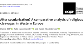 Neue Veröffentlichung im European Journal of Political Research