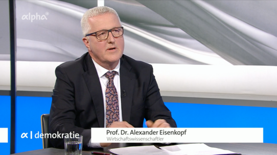 Prof. Alexander Eisenkopf zu Gast bei ARD alpha